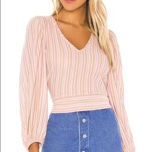 Free People Autumn Nights Open Back Summer Top